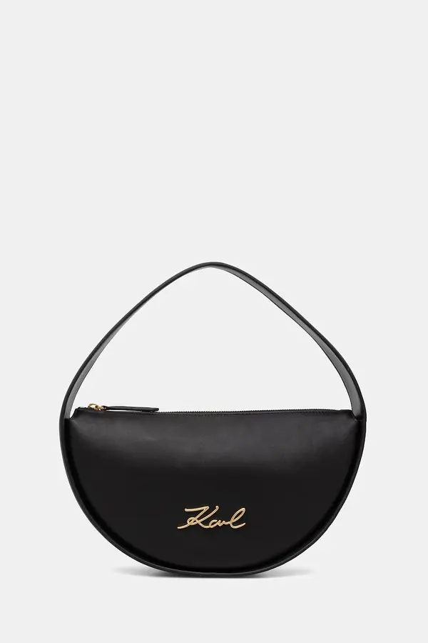 Karl Lagerfeld Karl Lagerfeld torbica polumjesec za žene kožna K/SIGNATURE