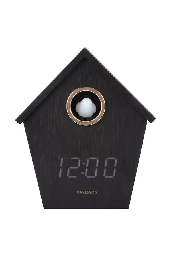 Karlsson Karlsson budilica s kukavicom od MDF ploče 13 x 15,3 x 6,8 cm