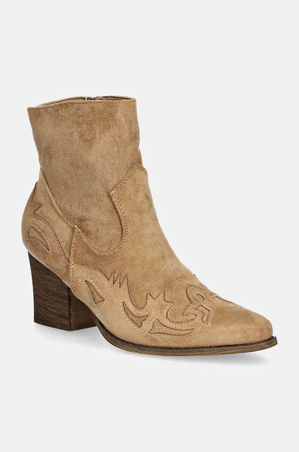 Answear Lab Kaubojske cipele Answear Lab za žene, boja: bež, s debelom potpeticom