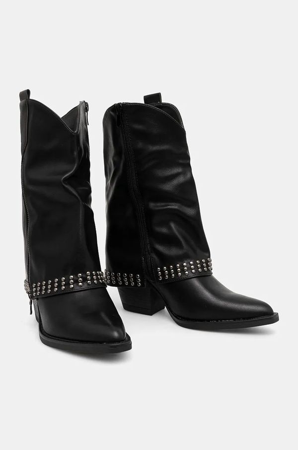 Answear Lab Kaubojske cipele Answear Lab za žene, boja: crna, s debelom potpeticom