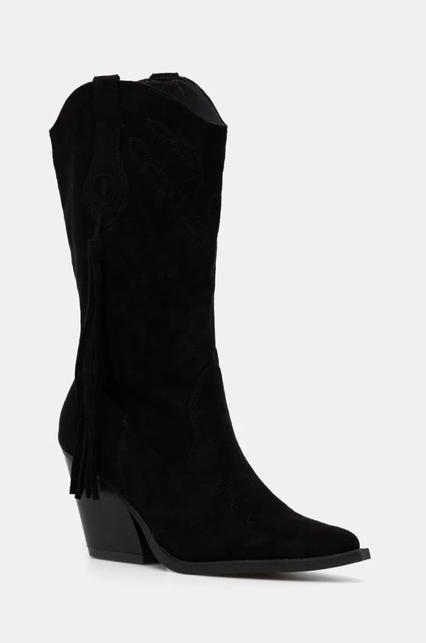 Answear Lab Kaubojske cipele Answear Lab za žene, boja: crna, s debelom potpeticom