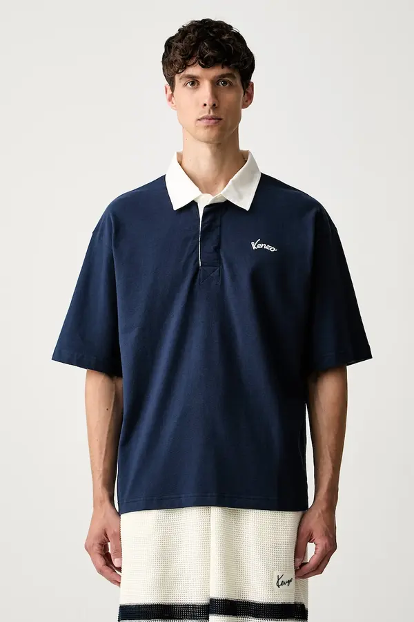 Kenzo Kenzo pletena polo majica za muškarce od pamuka