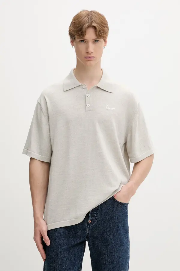Kenzo Kenzo pletena polo majica za muškarce od vune