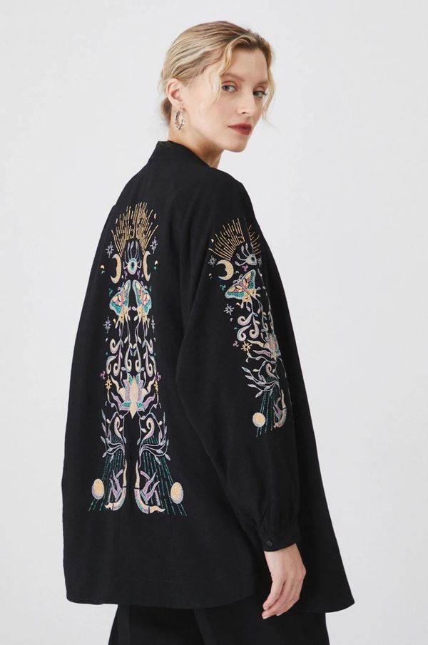 Medicine Kimono Medicine za žene, boja: crna