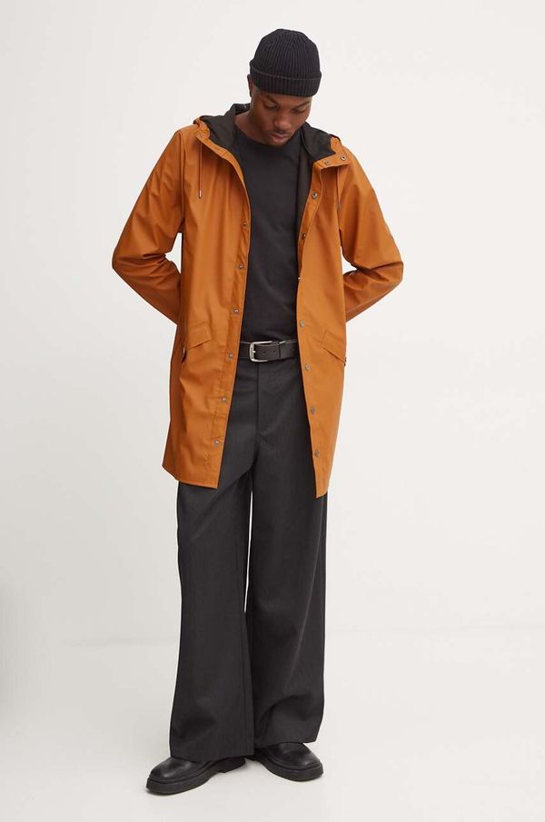 Rains Kišna jakna Rains Long Jacket W3 boja: narančasta, za prijelazno razdoblje, 12020-63