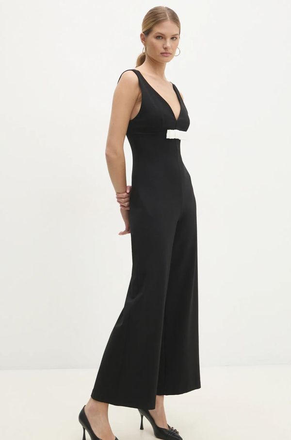 Answear Lab Kombinezon Answear Lab boja: crna, s v izrezom