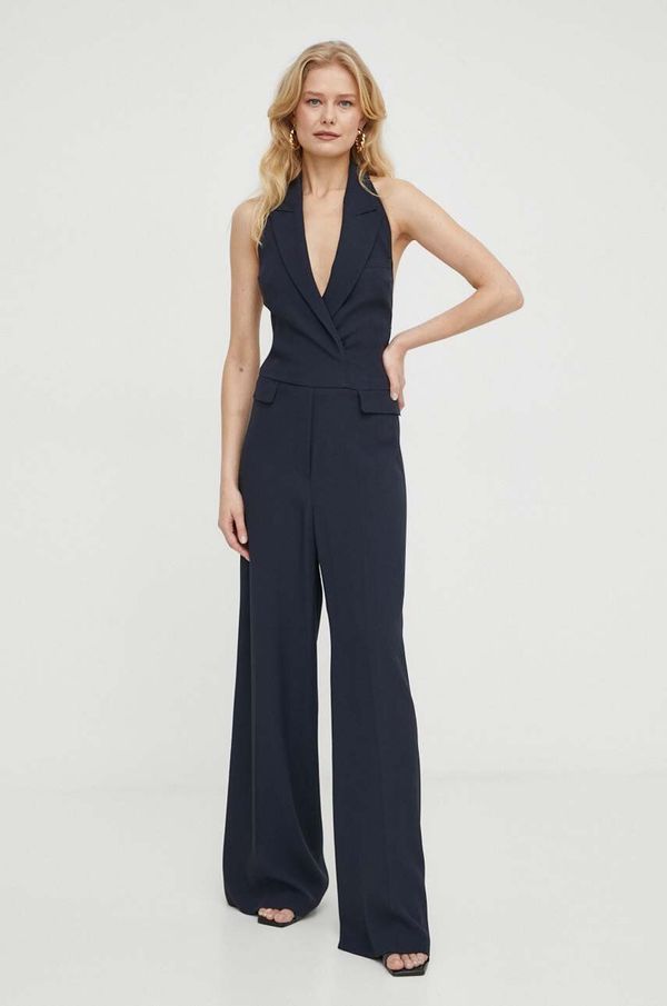 Boss Kombinezon BOSS boja: tamno plava, s v izrezom