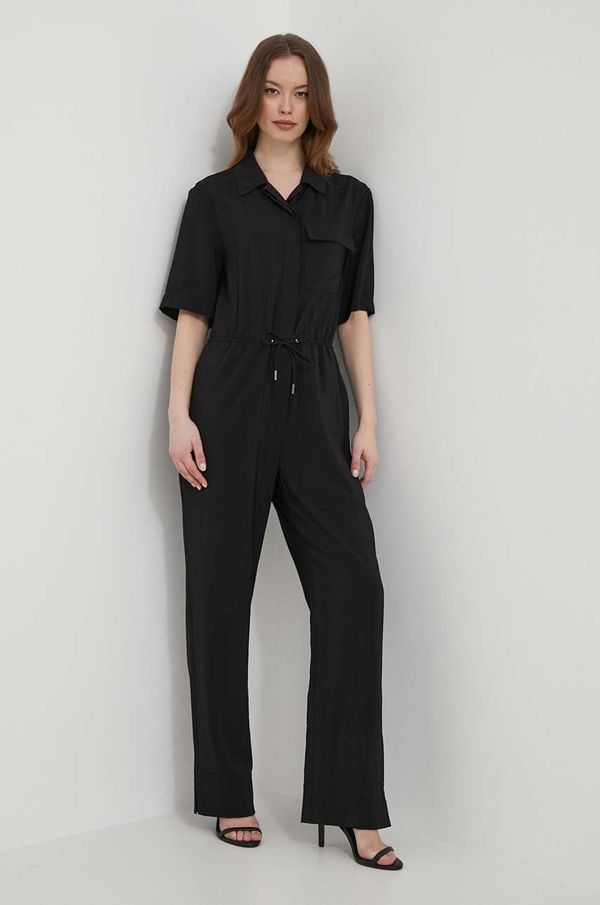 Calvin Klein Kombinezon Calvin Klein boja: crna, s ovratnikom