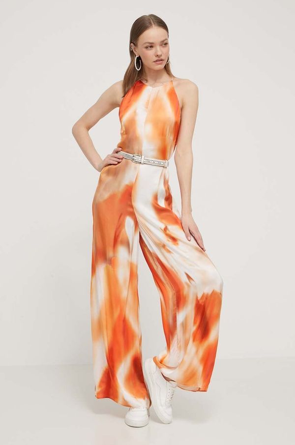 Desigual Kombinezon Desigual LYON boja: narančasta, s okruglim izrezom, 24SWPW18