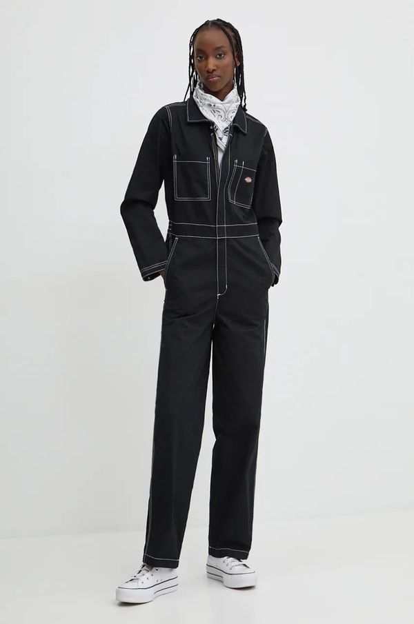 Dickies Kombinezon Dickies SUN PRARIE boja: crna, pamučni, s ovratnikom, DK0A8657