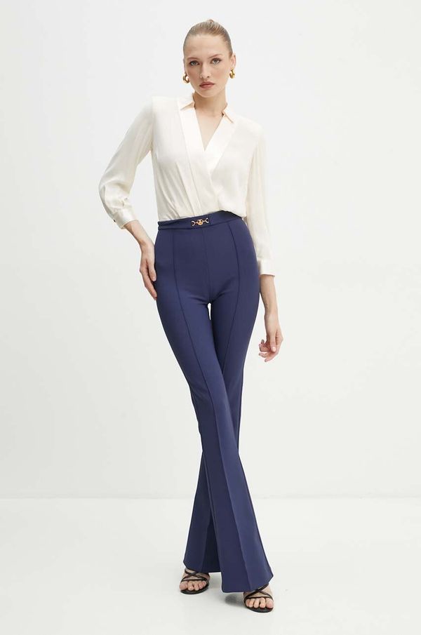 Elisabetta Franchi Kombinezon Elisabetta Franchi boja: bež, s ovratnikom, TU00546E2