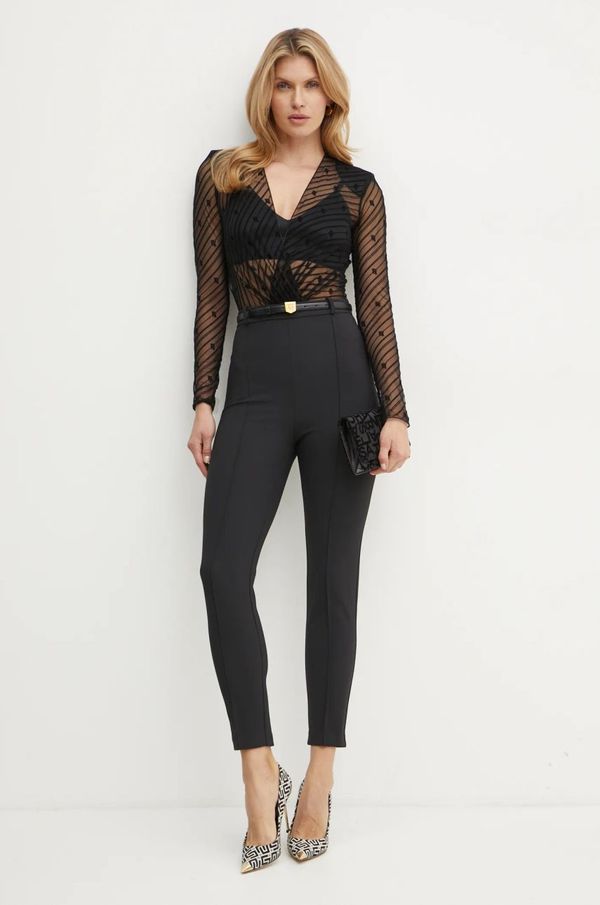 Elisabetta Franchi Kombinezon Elisabetta Franchi boja: crna, s v izrezom, TU02146E2