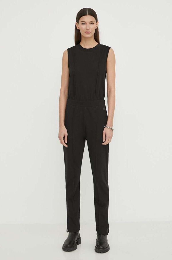 G-Star Raw Kombinezon G-Star Raw boja: crna, pamučni, s okruglim izrezom