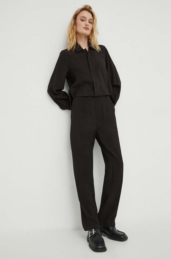 G-Star Raw Kombinezon G-Star Raw boja: crna, s ovratnikom