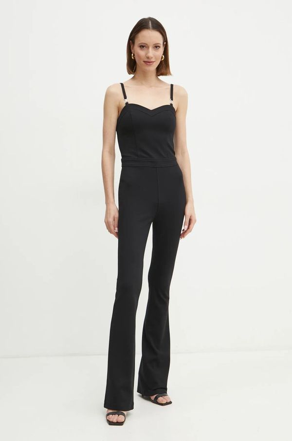 Guess Kombinezon Guess DOROTEA boja: crna, s kockastim izrezom, W5RD90 KCMU2