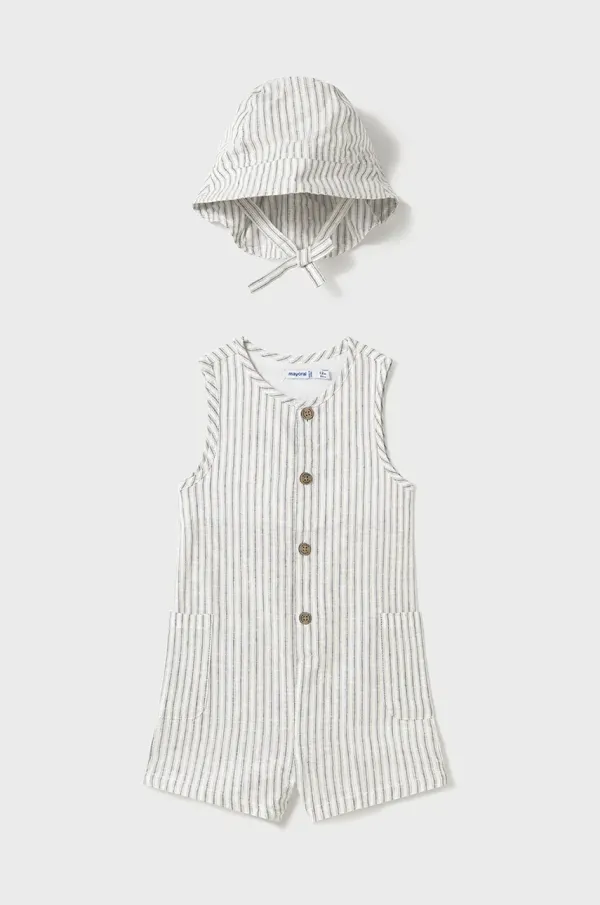 Mayoral Kombinezon i šešir za bebe Mayoral 1643