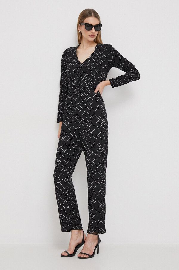 Pepe Jeans Kombinezon Pepe Jeans ALEJANDRA boja: crna, s v izrezom