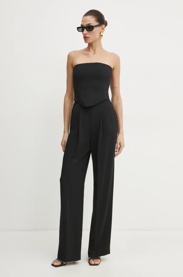 Pinko Kombinezon Pinko boja: crna, s okruglim izrezom, 104884 A213