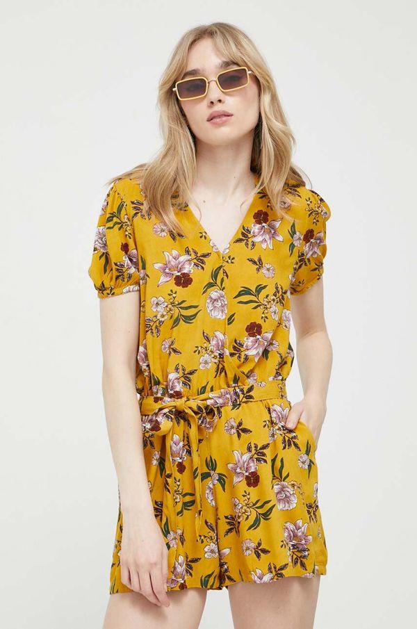 Protest Kombinezon Protest boja: žuta, s v izrezom