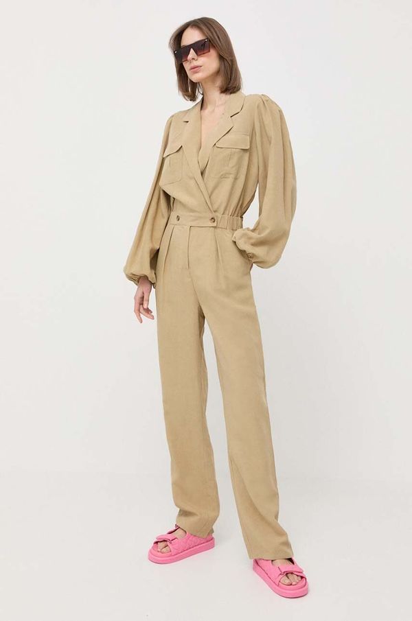 Notes du Nord Kombinezon s dodatkom lana Notes du Nord boja: zelena, s dodatkom lana, s v izrezom