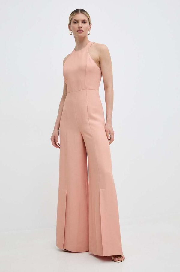 Twinset Kombinezon s dodatkom lana Twinset boja: narančasta, s dodatkom lana, s okruglim izrezom