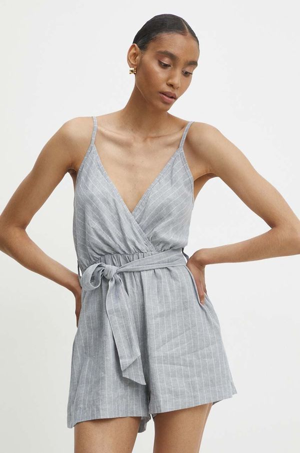 Answear Lab Kombinezon s lanom Answear Lab s dodatkom lana, s v izrezom