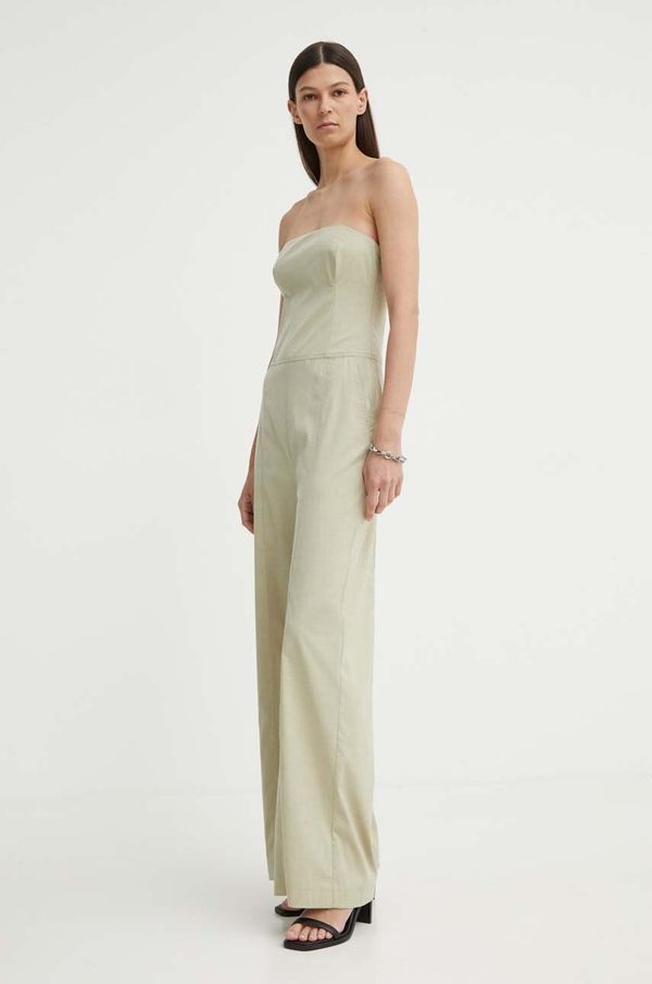 Samsoe Samsoe Kombinezon Samsoe Samsoe SARAI boja: zelena, s otvorenim leđima, F24200071