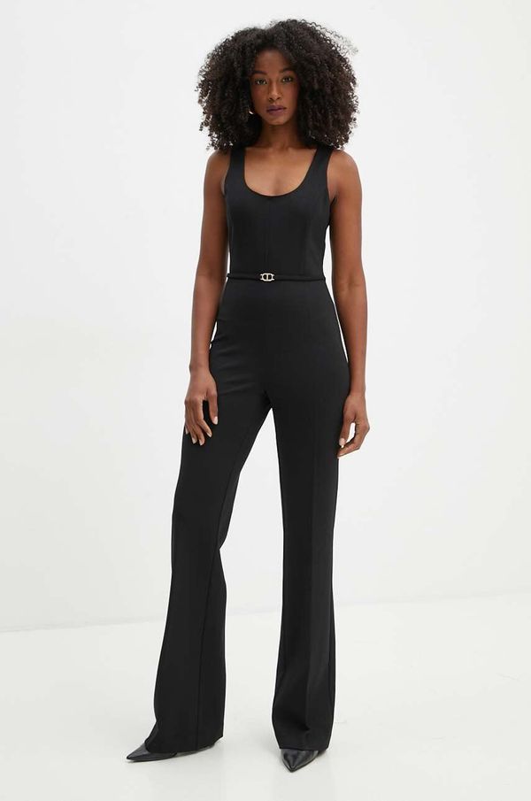 Twinset Kombinezon Twinset boja: crna, s okruglim izrezom, 242TP224F