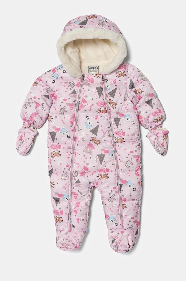 Guess Kombinezon za bebe Guess boja: ružičasta, S4BG00 WCFM0