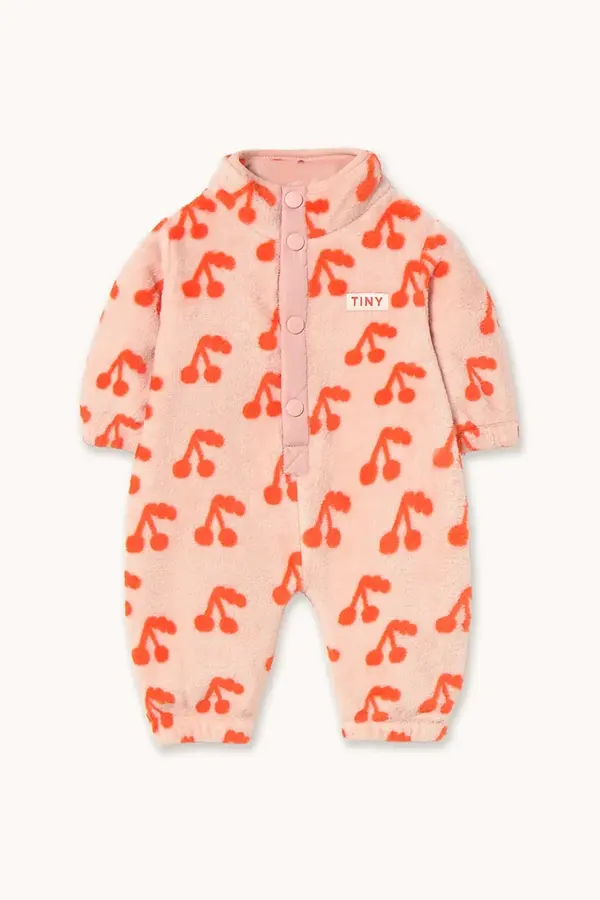 Tinycottons Kombinezon za bebe Tinycottons CHERRIES POLAR ONE-PIECE