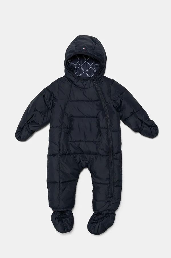 Tommy Hilfiger Kombinezon za bebe Tommy Hilfiger boja: tamno plava, KN0KN01908