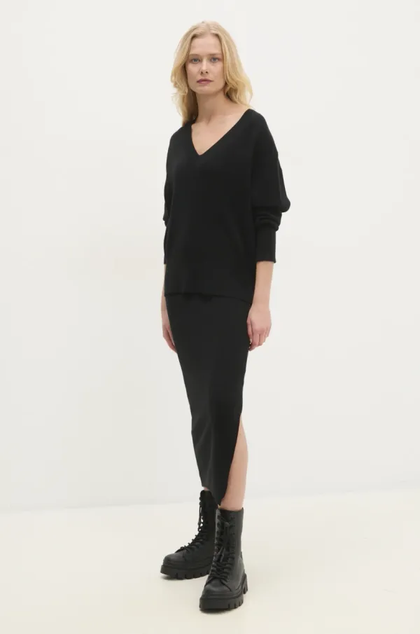 Answear Lab Komplet Answear Lab za žene, boja: crna