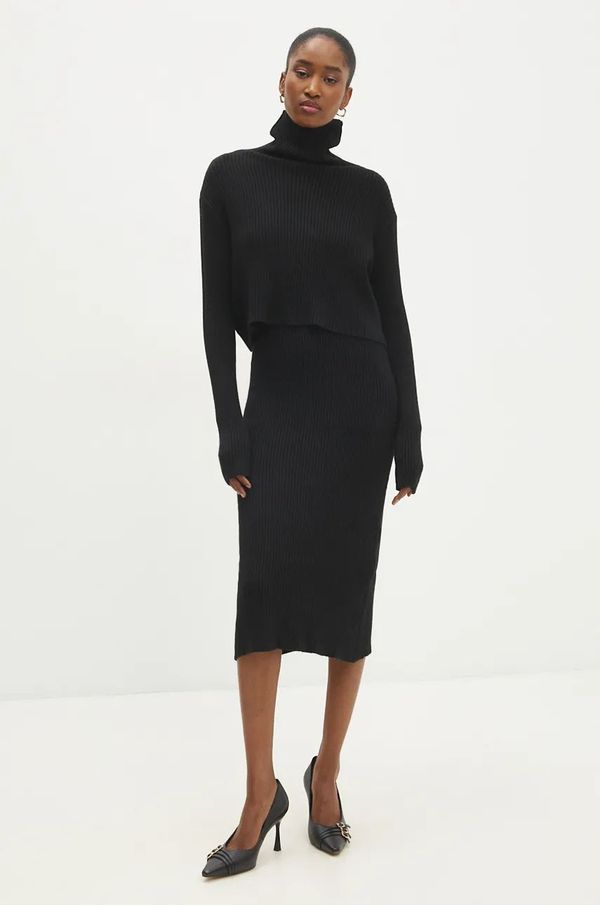 Answear Lab Komplet Answear Lab za žene, boja: crna