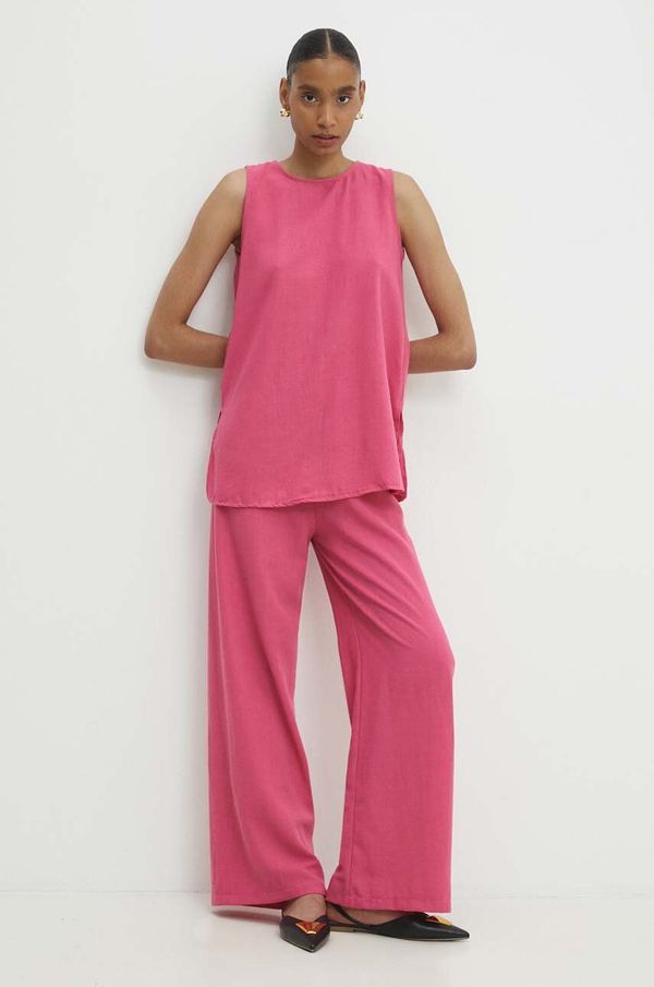 Answear Lab Komplet Answear Lab za žene, boja: ružičasta