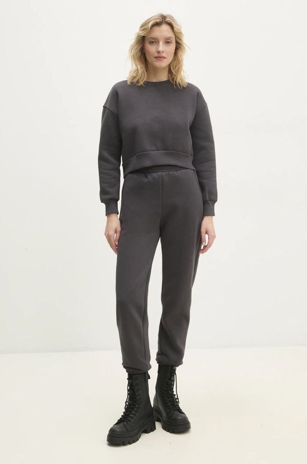 Answear Lab Komplet Answear Lab za žene, boja: siva