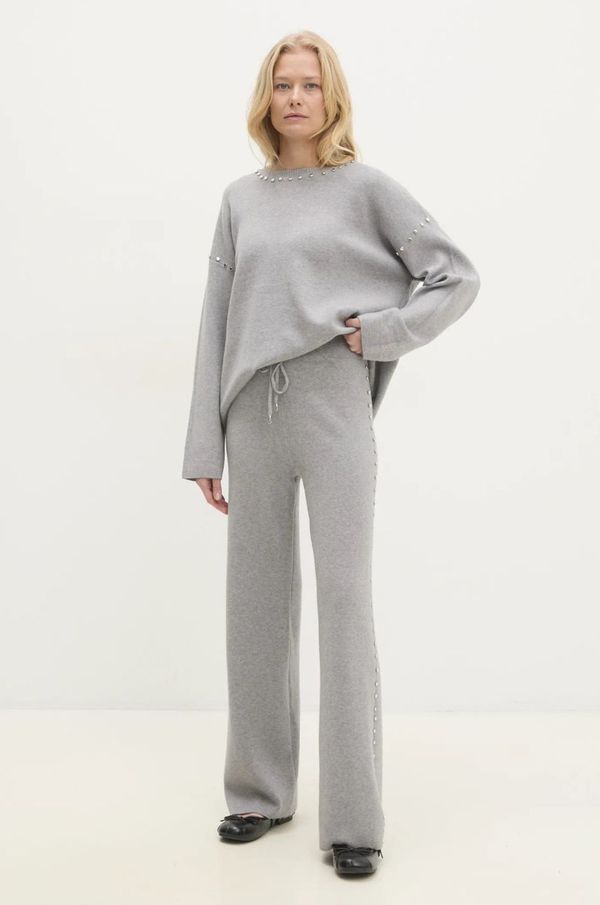 Answear Lab Komplet Answear Lab za žene, boja: siva