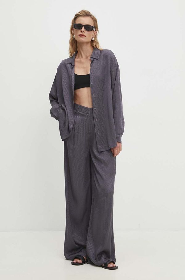 Answear Lab Komplet Answear Lab za žene, boja: siva