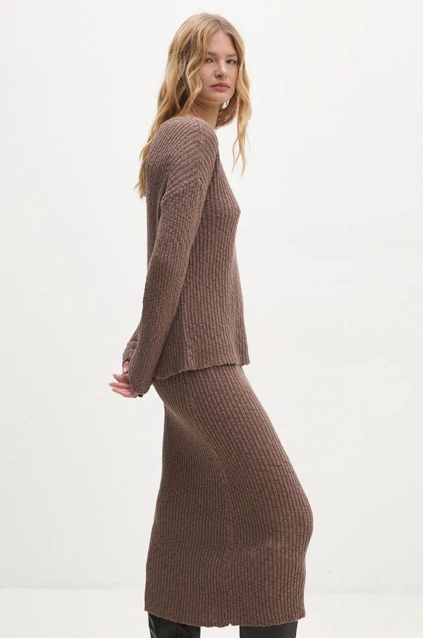 Answear Lab Komplet Answear Lab za žene, boja: smeđa