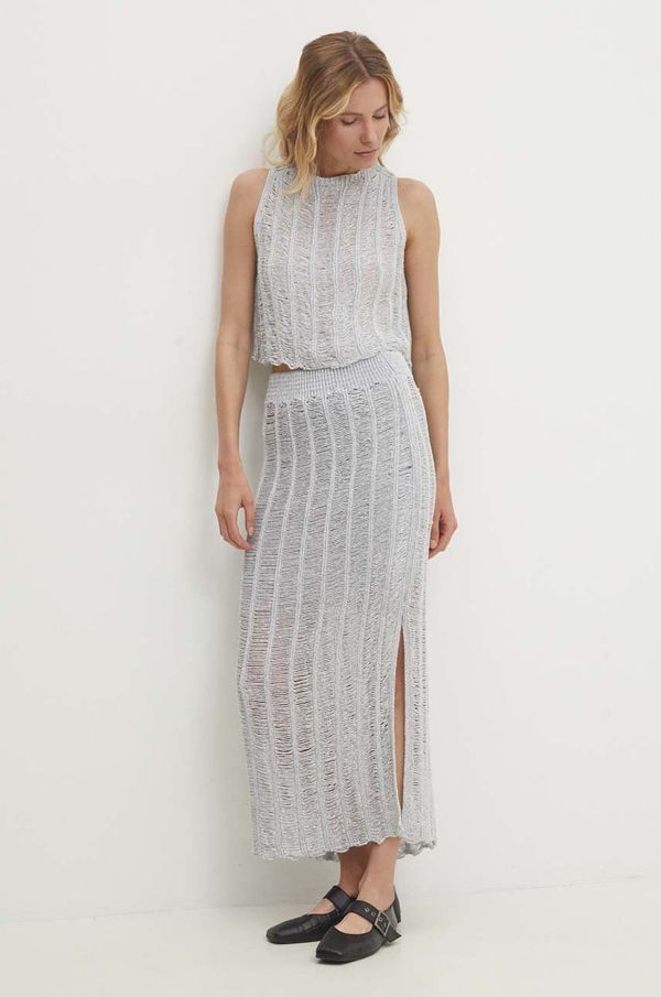 Answear Lab Komplet Answear Lab za žene, boja: srebrna