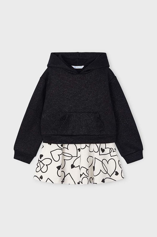 Mayoral Komplet - bluza i suknja Mayoral boja: crna, 4936