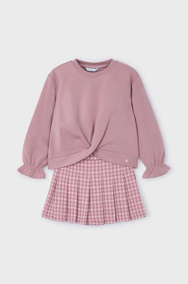 Mayoral Komplet - bluza i suknja Mayoral boja: ružičasta, 4220