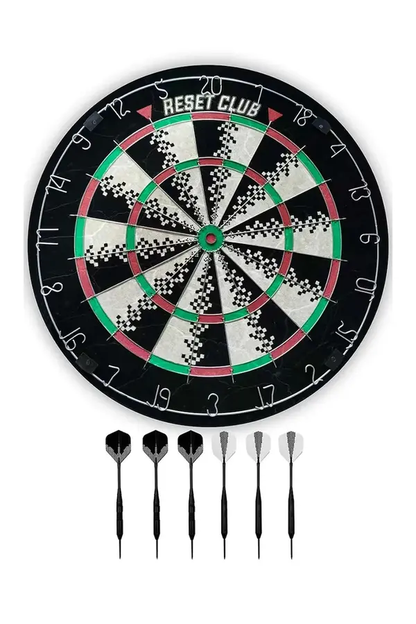 Reset Club Komplet: meta za pikado i strelice Reset Club Dartboard + 6 darts 45 cm