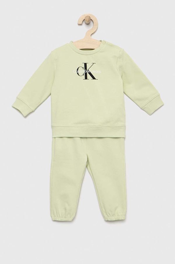 Calvin Klein Jeans Komplet za bebe Calvin Klein Jeans boja: zelena