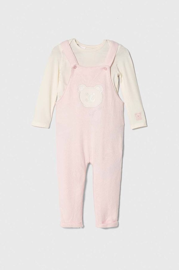 Guess Komplet za bebe Guess boja: ružičasta