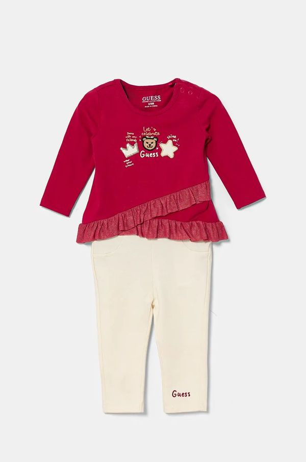 Guess Komplet za bebe Guess boja: ružičasta, A4BG03 J1314