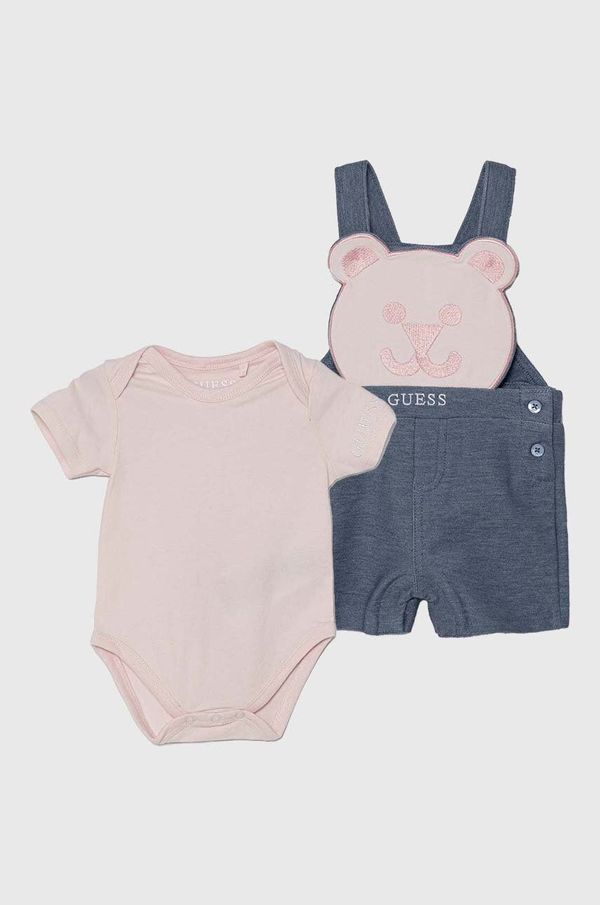 Guess Komplet za bebe Guess boja: ružičasta