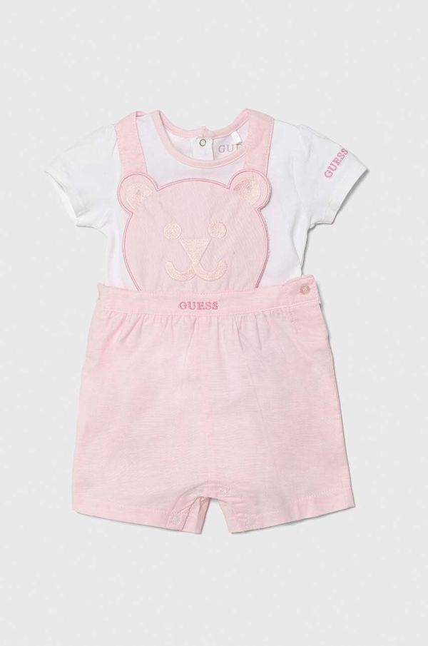 Guess Komplet za bebe Guess boja: ružičasta