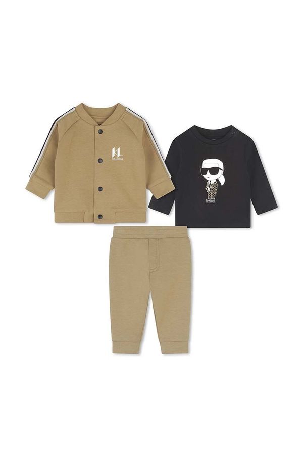 Karl Lagerfeld Komplet za bebe Karl Lagerfeld boja: bež, Z30295