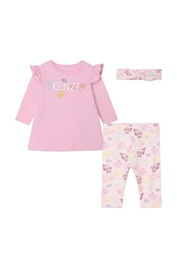 Kenzo kids Komplet za bebe Kenzo Kids boja: ružičasta