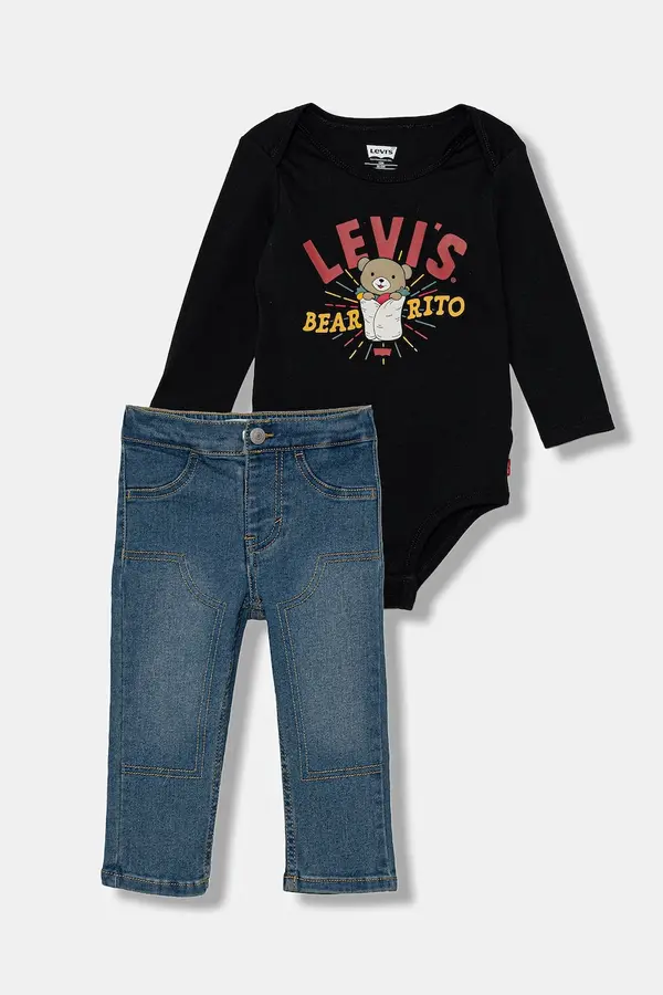 Levi's Komplet za bebe Levi's BEARRITO DENIM SET